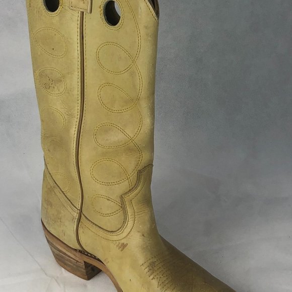 Pure Leather Boots Size 10D  Rare Beautiful Color main image 5